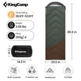 thumbnail image 7 of KingCamp All-Season Cold Weather Sleeping Bag - 27℉-54℉, Lightweight, Waterproof & Compression Sack Included, Left Zip Design for Adults, Ideal for Camping, Backpacking & Travel (Green), 7 of 7
