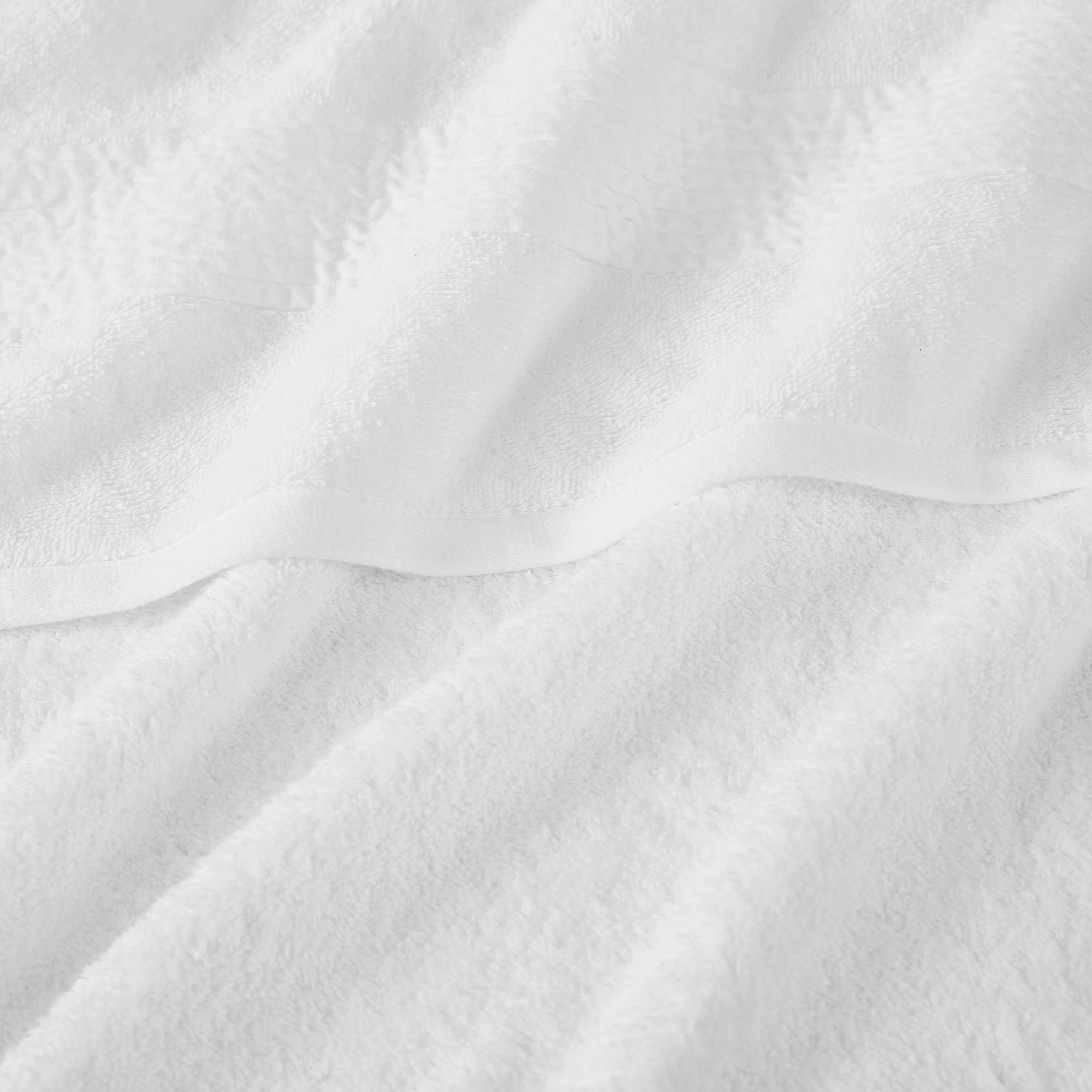 Cannon Cotton TENCEL™ 60% Cotton/ 40% TENCEL™  Bath Sheet in White, All Season, Adult Size, OEKO-TEX Certified