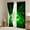 Green, variant on Erosebridal Futuristic Cubes Curtains for Living Room,Geometric Plaid 30%-50% Blackout Curtains Set of 2 (38x45),Grid Checkerd Curtains and Drapes (38x45),Gradient Bedroom Decoration
