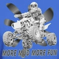 thumbnail image 3 of CafePress - More Mud More Fun On An ATV (B/W) Dark T Shirt - Men's Classic Graphic Cotton T-Shirt, 3 of 4