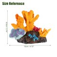 thumbnail image 3 of Unique Bargains Aquarium Coral Reef Decor Artificial Coral Reef Decor for Goldfish Fish Tank 4.72"x2.76"x3.74" Orange, 3 of 6