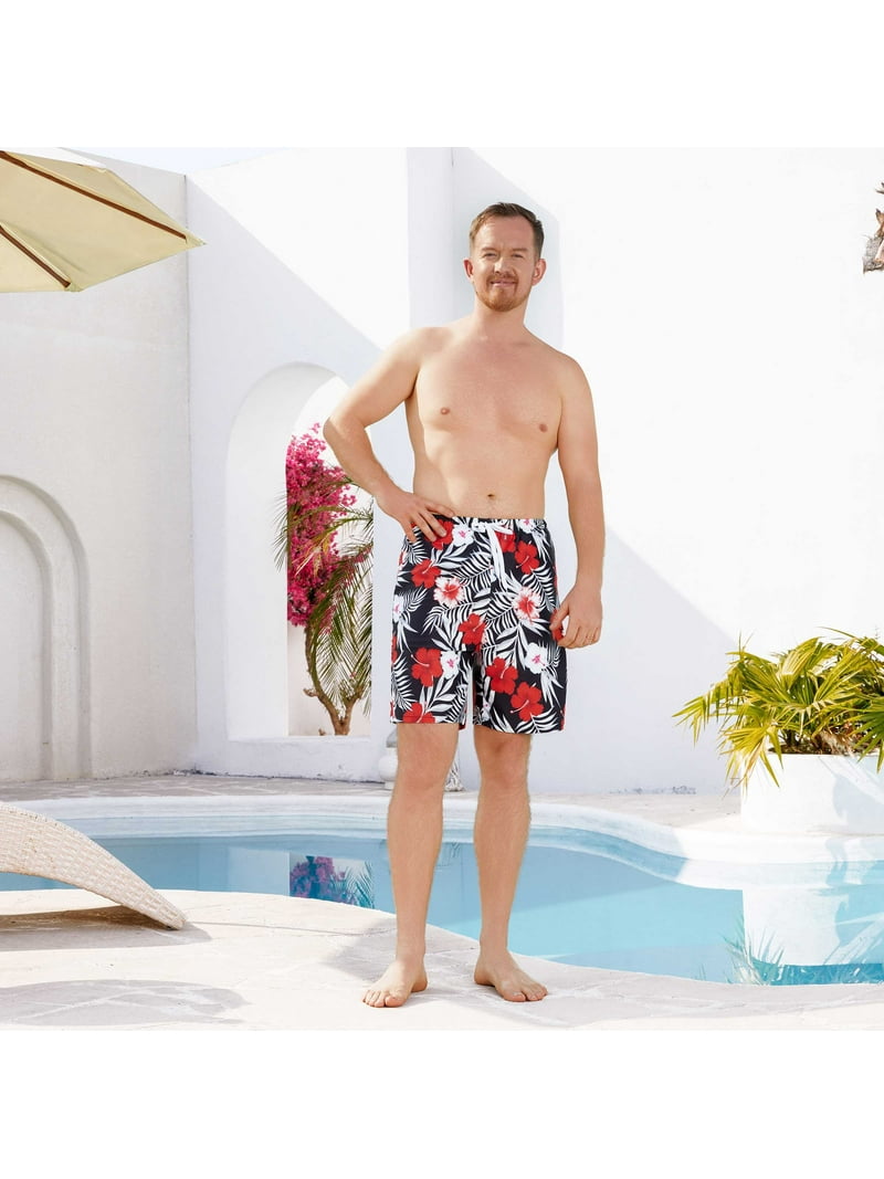 PatPat Mens Swim Trunks Family Matching Swimwear Quick Dry Bathing