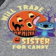 thumbnail image 3 of Lilo & Stitch - Will Trade Sister For Candy - Toddler And Youth Raglan Graphic T-Shirt, 3 of 4