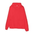 thumbnail image 4 of Breezora Womens Lightweight Oversized Hooded Spring Jacket Thin Layer Outerwear Plus Size M Size Red, 4 of 5
