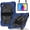 Navy Blue, variant on REQO Case for iPad A19 12th/A16 11th（2026/2025） Shockproof Case Heavy Duty Hybrid Cover Rotatable Stand, Detachable Strap & Built-in Pencil Holder, Anti-Scratch Silicone PC Armor