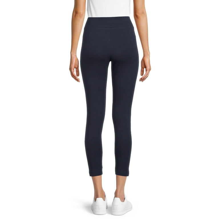 Time And Tru Women's High Rise Ankle Knit Leggings, 27 Inseam, Available  in 1-Pack