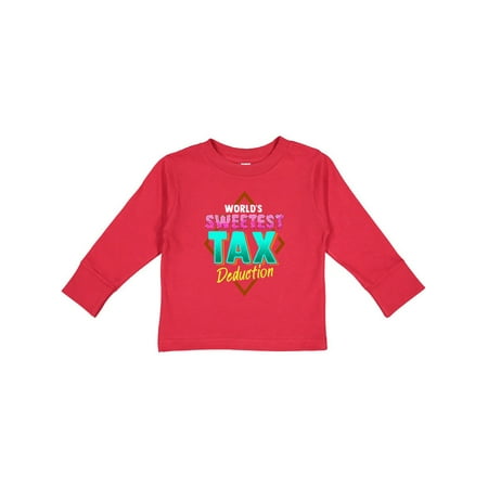 

Inktastic Tax Deduction Funny Baby Clothes Gift Toddler Toddler Girl Long Sleeve T-Shirt