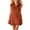 Orange, variant on Kukoosong Women's Ruffle Sleeveless Shirt Mini Dress, Collar Button Down Tank Dress with Pocket, Solid Color Casual Summer Ruffle Hem Short Dress