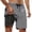 Grey, variant on Kcolen Men Swim Trunks 5 Inch Inseam Gradient Stretch Men Swim Shorts Loose Swimming Trunks Liner Compression Beach Summer Swimwear