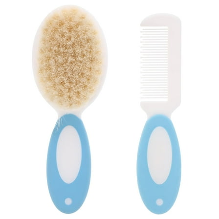 ACDANC 2Pcs Baby Hair Brush Toddler Natural Wool Hair Brush Baby Comb for Infant Kids