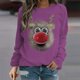 thumbnail image 2 of Sudadera para Mujer Cuello Redondo Sudaderas Moda Estampado Manga Larga Cómodo Transpirable Odeerbi ODB-5, 2 of 5