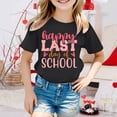thumbnail image 2 of FYEGRE Girls Academic Graduation T-Shirt, Kids Graphic Short Sleeve Tee for School Ceremony, Youth Comfort Wear for Graduation Party, Outdoor Activities and Daily Life Black 4-5 Years, 2 of 4