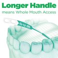 thumbnail image 2 of GUM® Soft-Picks® Advanced Dental Picks, Curved Design, Precision Control, Travel Case, 60 Picks, 2 of 8
