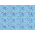 thumbnail image 1 of Ahgly Company Machine Washable Indoor Rectangle Transitional Blue Area Rugs, 2' x 4', 1 of 7