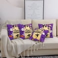 thumbnail image 4 of Halloween Throw Pillow Covers, Halloween Happy K Square Pillow Cases with Invisible Zipper for Halloween Decorations, Farmhouse Halloween Decor 20x20, 4 of 7