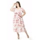 thumbnail image 2 of Vestido de lino con encanje Roman Fashion /Tallas Extras, 004 (Rosa flor) rosa 40, 2 of 6