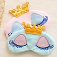 thumbnail image 4 of Farfi Cute Eyes Cover Princess Crown Style Travel Sleeping Blindfold Shade Eye Mask (Blue), 4 of 13