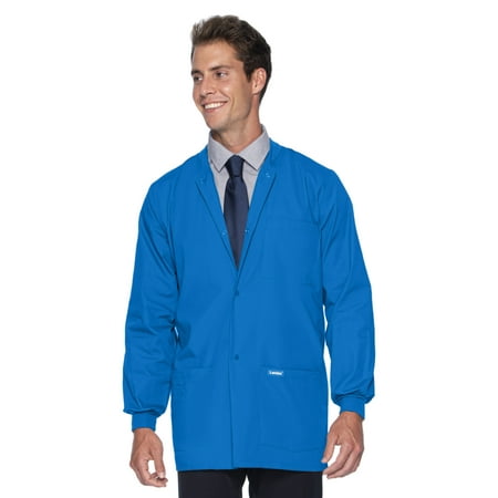 

Landau Essentials Relaxed Fit 5-Pocket Snap-Front Scrub Jacket for Men 7551