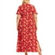 thumbnail image 5 of Vestido Corto de Verano con Cuello en V de Manga Corta Impreso, Vestido de Moda Casual para Mujeres, 5 of 5