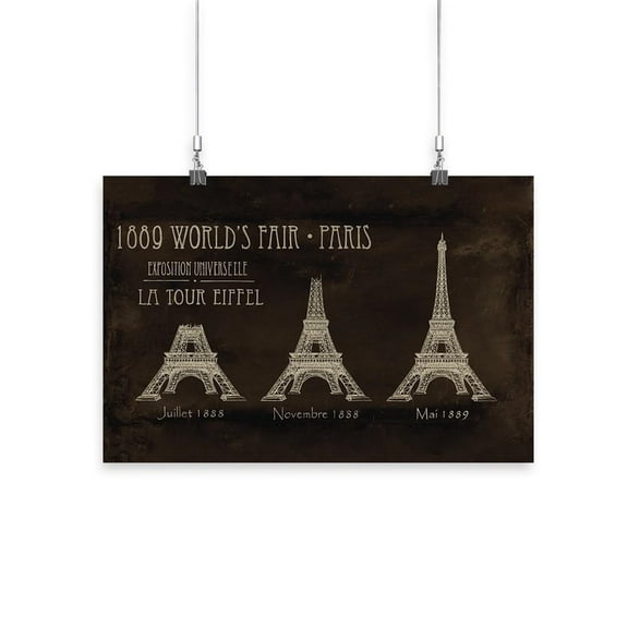 Exposition La Tour Eiffel Poster - Ethan Harper Designs,