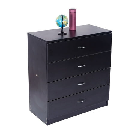 White Bedside Cabinets Sale 4 Drawers Nightstand in Home, MDF Wood Bedside Table, Modern Design Storage Cabinet, Pretty Deep Bedroom Furniture for Bedroom, Living Room, Weight Capacity 230 lbs, 26