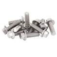 thumbnail image 4 of Tornillo con cabeza de arandela, 10 piezas M8 Tornillo de brida hexagonal de acero inoxidable Perno de brida Máxima comodidad, 4 of 8