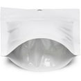thumbnail image 5 of 50 pcs 4"x6" Mylar White Aluminum Foil Resealable Stand Up Bags Heat Seal Zipper Lock Reusable Storage Pouches for Zip Food Storage Lock Packaging with Tear Notches, 5 of 5