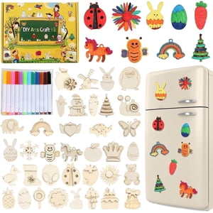 Beautysureup 36-Piece Wooden Magnet Painting Kit