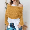 thumbnail image 2 of Scarf With Sleeves For Women Double Sleeve Scarf Knitted Cable Crochet Multifunctional Shawl Sweaters With Sleeves, 2 of 8