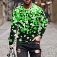 thumbnail image 1 of Blusas y camisas de manga larga con cuello redondo para hombre. Camiseta deportiva estampada para San Valentín. Camiseta de manga larga con cuello redondo. Blusas de licra para hombre., 1 of 5