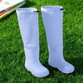 thumbnail image 4 of Krdevn Kids Knee High Rain Boots Waterproof Rubber Pull On Outdoor Boots for Play,5.5-6 Years, 4 of 5