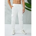 thumbnail image 5 of Men Casual Jogger Heavy Weight Cargo Pants Multi Pocket Drawstring Sport Training Athletic Trouser Workout Sweatpants, 5 of 7