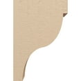 thumbnail image 3 of 6"W x 12"D x 18"H Classic Garner Rough Cedar Woodgrain TimberThane Corbel, Primed Tan, 3 of 6