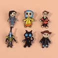 thumbnail image 3 of Coraline Enamel Pin Set - Coraline Costume Halloween Cosplay Jewelry - Christmas Gift for Women Men and Fans, 3 of 9