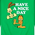 thumbnail image 3 of Garfield - Have A Nice Day - Men's Crew Neck Fleece Pullover, 3 of 5