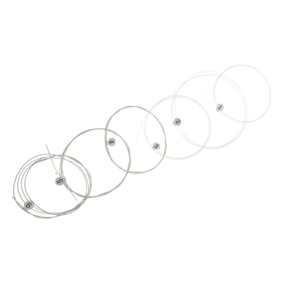 WEUVEB 6Ud Cuerdas Para Guitarra Clásica Nylon Transparentes Y Duraderas