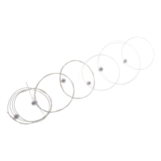 WEUVEB 6Ud Cuerdas Para Guitarra Clásica Nylon Transparentes Y Duraderas