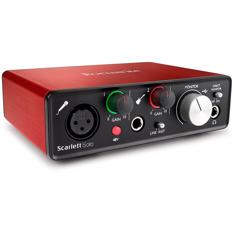 Focusrite Scarlett Solo (2nd Gen) USB Audio Interface with Pro