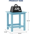 thumbnail image 3 of WINSOON Small Outside Adirondack Square Side Table,Single Layer - Blue, 3 of 7