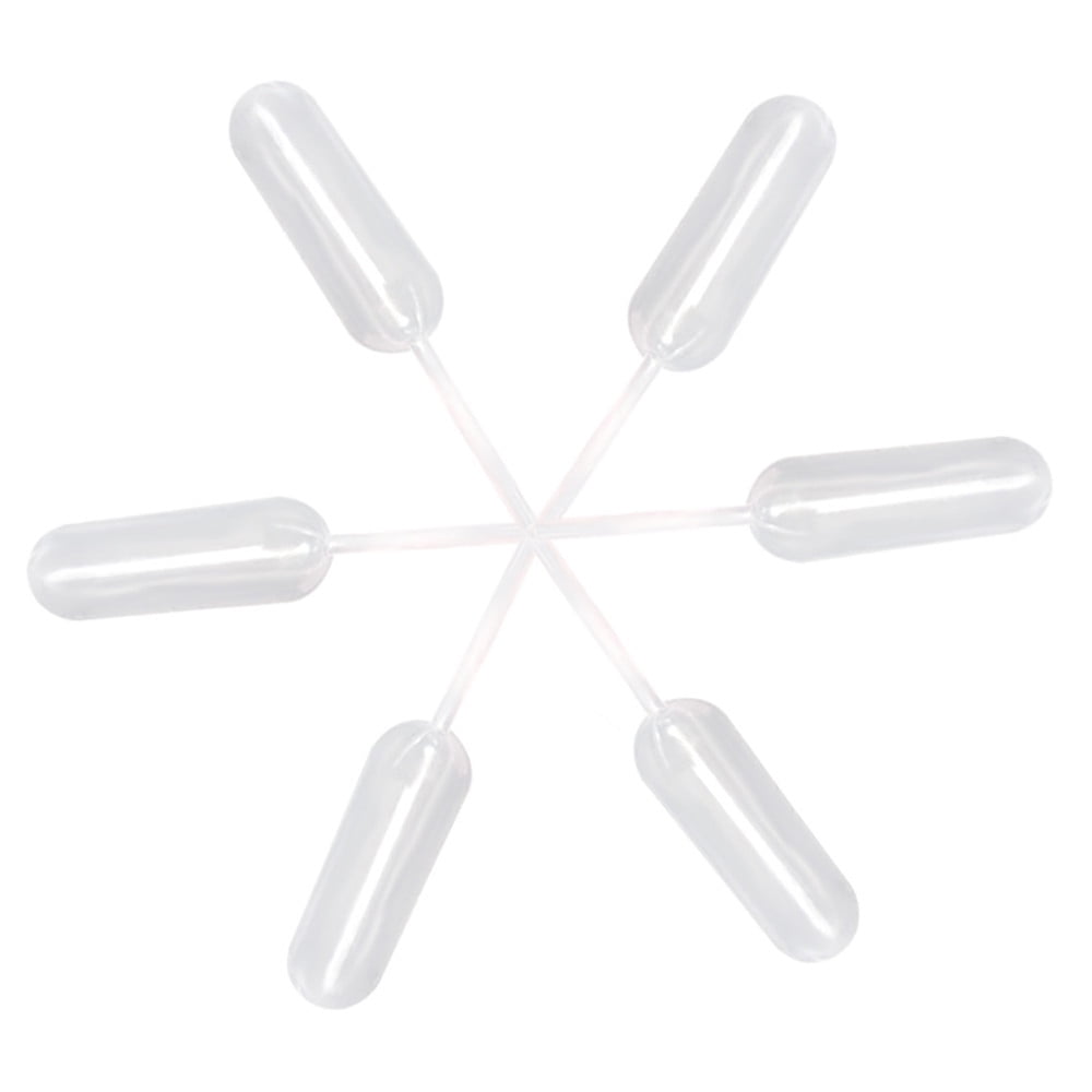 50 Pack 4ml Disposable Straw Pipette Droppers for Cake Ice Cream Dessert Decoration Mini Plastic Injectors, Durable Food Grade Precise Liquid Dispensing Baking Party Supplies(Clear,4x1")