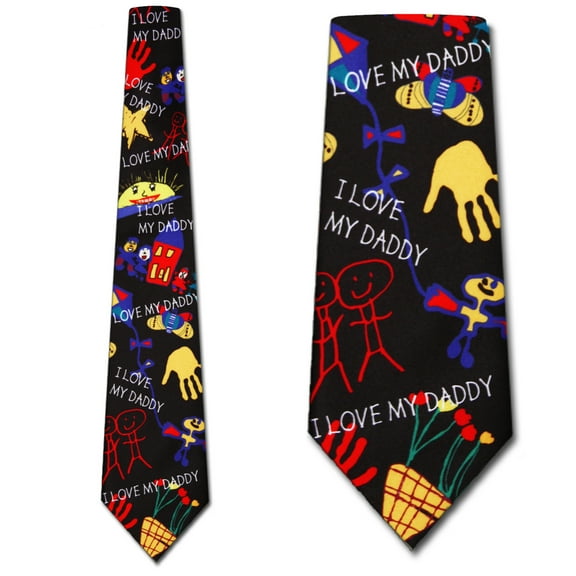 Daddys Drawings tie Necktie Mens Tie
