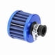 thumbnail image 3 of Kit de filtro de admisión de aire frío universal para coche de 12 mm, tapa de ventilación del cárter, respiradero azul, 3 of 14