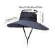 thumbnail image 2 of Sombrero de Pescador de Verano de Gran Tamaño con Cuerda Resistente Al Viento, Gorra de Pesca, Gorra de Montañismo, Gorra de Sol de Color Liso para Hombre, 2 of 2
