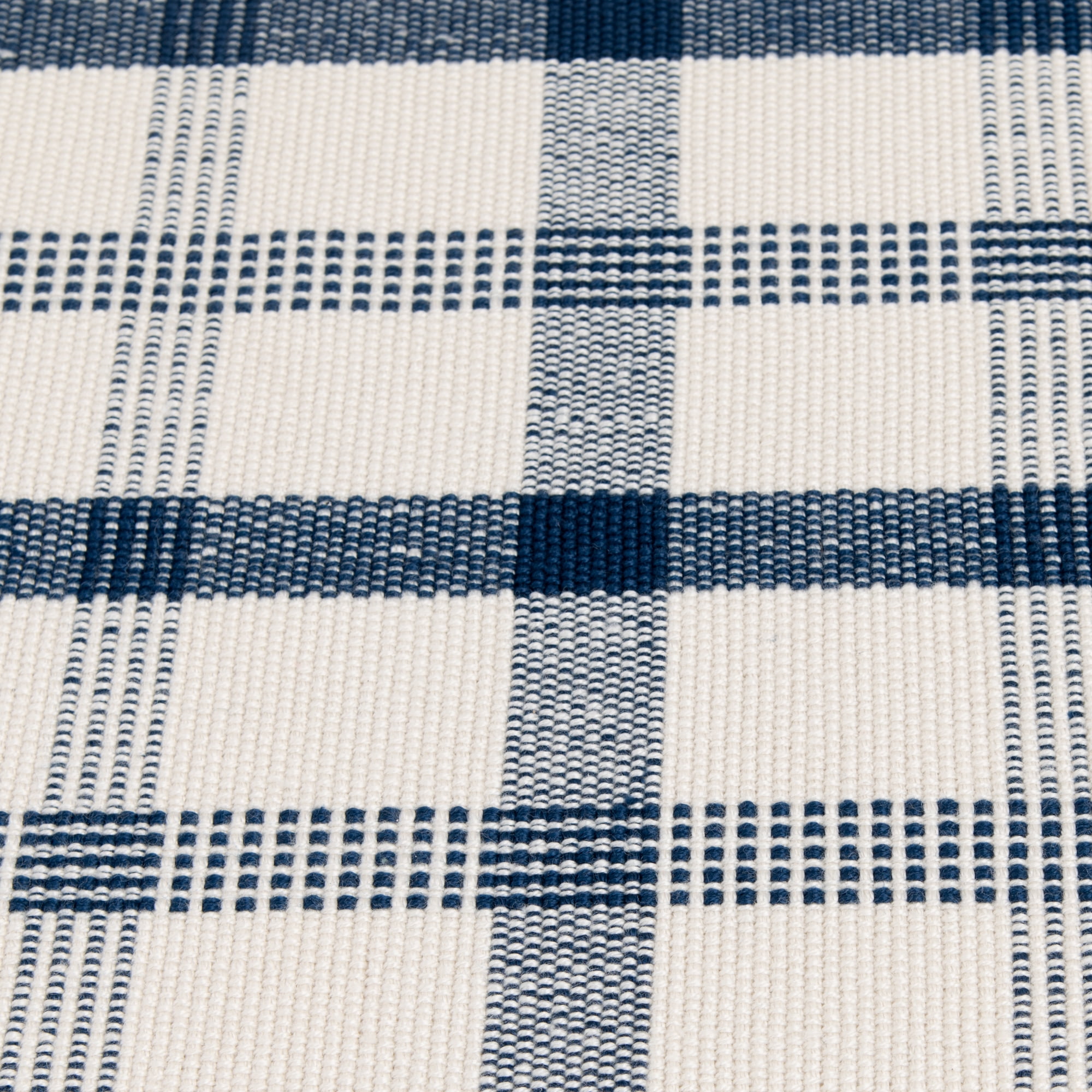 (3 pack) Mainstays Blue Plaid Outdoor Layering Rug, 24"x36"