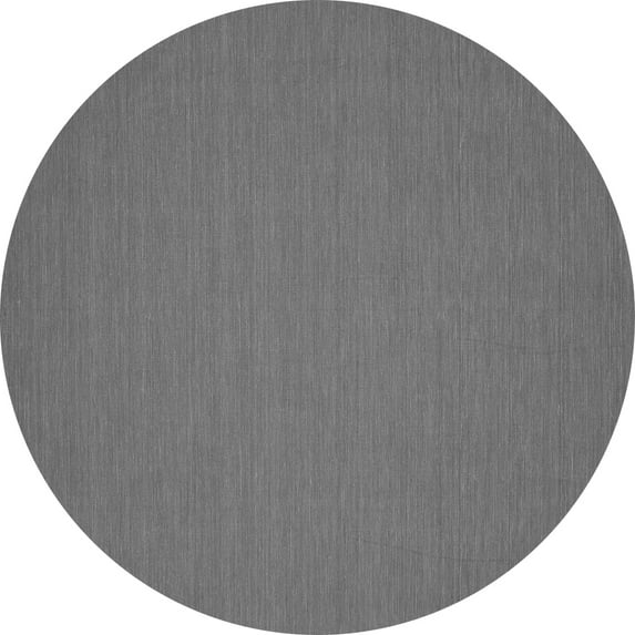 Ahgly Company Indoor Round Abstract Gray Contemporary Area Rugs, 5' Round