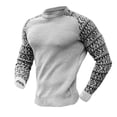 thumbnail image 6 of IROINNID Men's Sweater Round Neck Long Sleeve Jumper Mid-Length Contrast Color Warm Pullover Autumn And Winter Sweater Color block Sweater Tops Blouse, 6 of 6