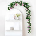 thumbnail image 5 of Corona de rosas trepadoras de 170 cm con hojas, ideal para decoración de interiores y exteriores, fiestas, oficinas y habitaciones., 5 of 5
