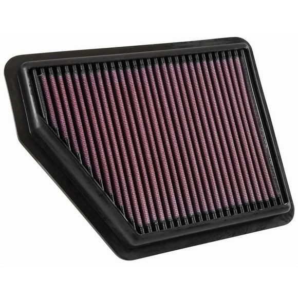 Fits 2016-2018 Honda Civic K & N Filters Air Filter 33-5045 Washable; Red; Cotton Gauze; Panel