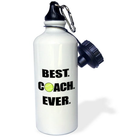 3dRose Tennis - Best. Coach. Ever., Sports Water Bottle, (Best Exercises For Tennis)