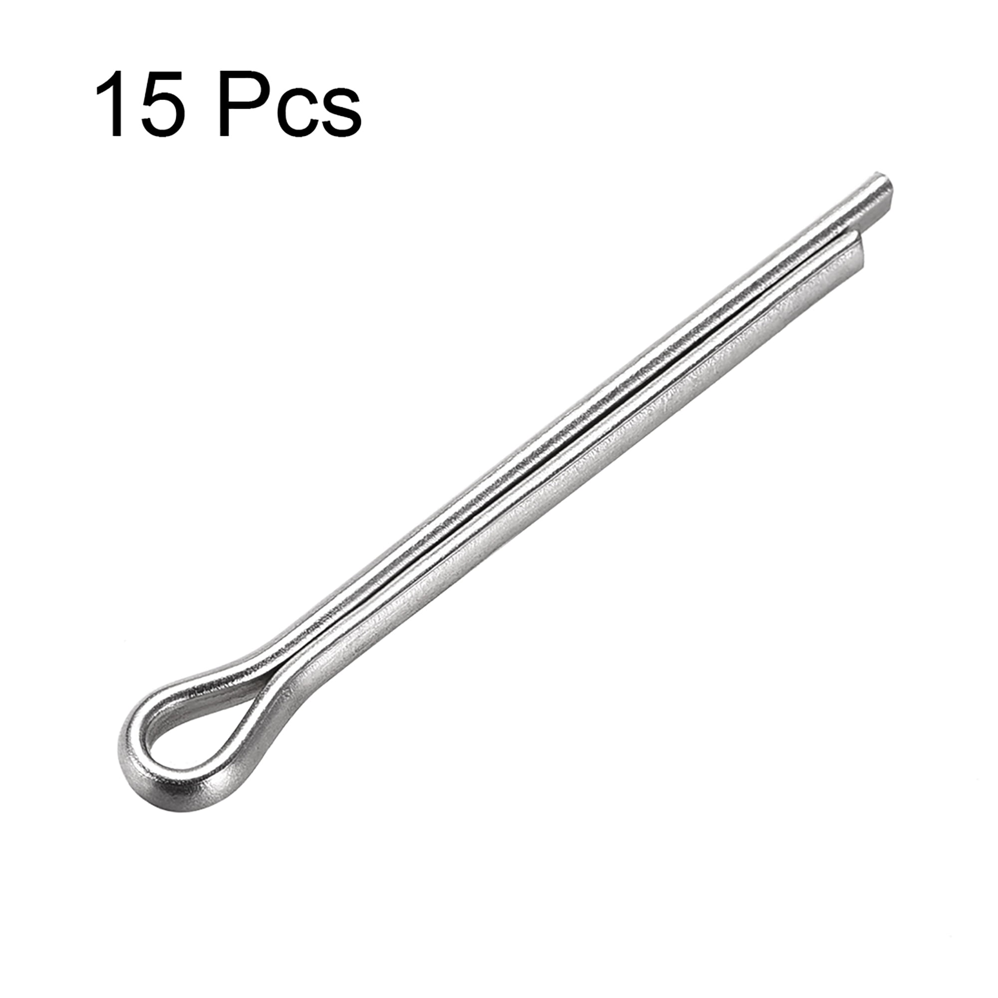 4mm x 40mm 304 Stainless Steel 2-Prongs Silver Tone 5Pcs Split Cotter Pin